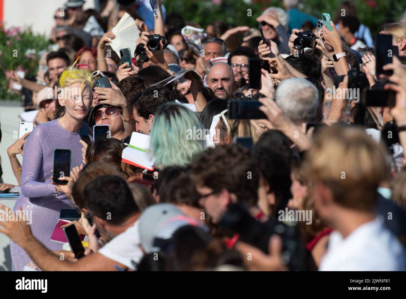 Tilda Swinton bei der Eternal Daughter Premiere und der On the Fringe Premiere während der Internationalen Filmfestspiele Venedig 79. (Mostra) in Venedig, Italien am 06. September 2022. Foto von Aurore Marechal/ABACAPRESS.COM Stockfoto