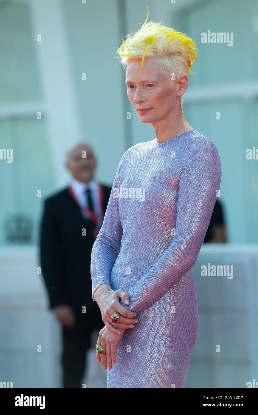 Tilda Swinton bei der Eternal Daughter Premiere und der On the Fringe Premiere während der Internationalen Filmfestspiele Venedig 79. (Mostra) in Venedig, Italien am 06. September 2022. Foto von Aurore Marechal/ABACAPRESS.COM Stockfoto