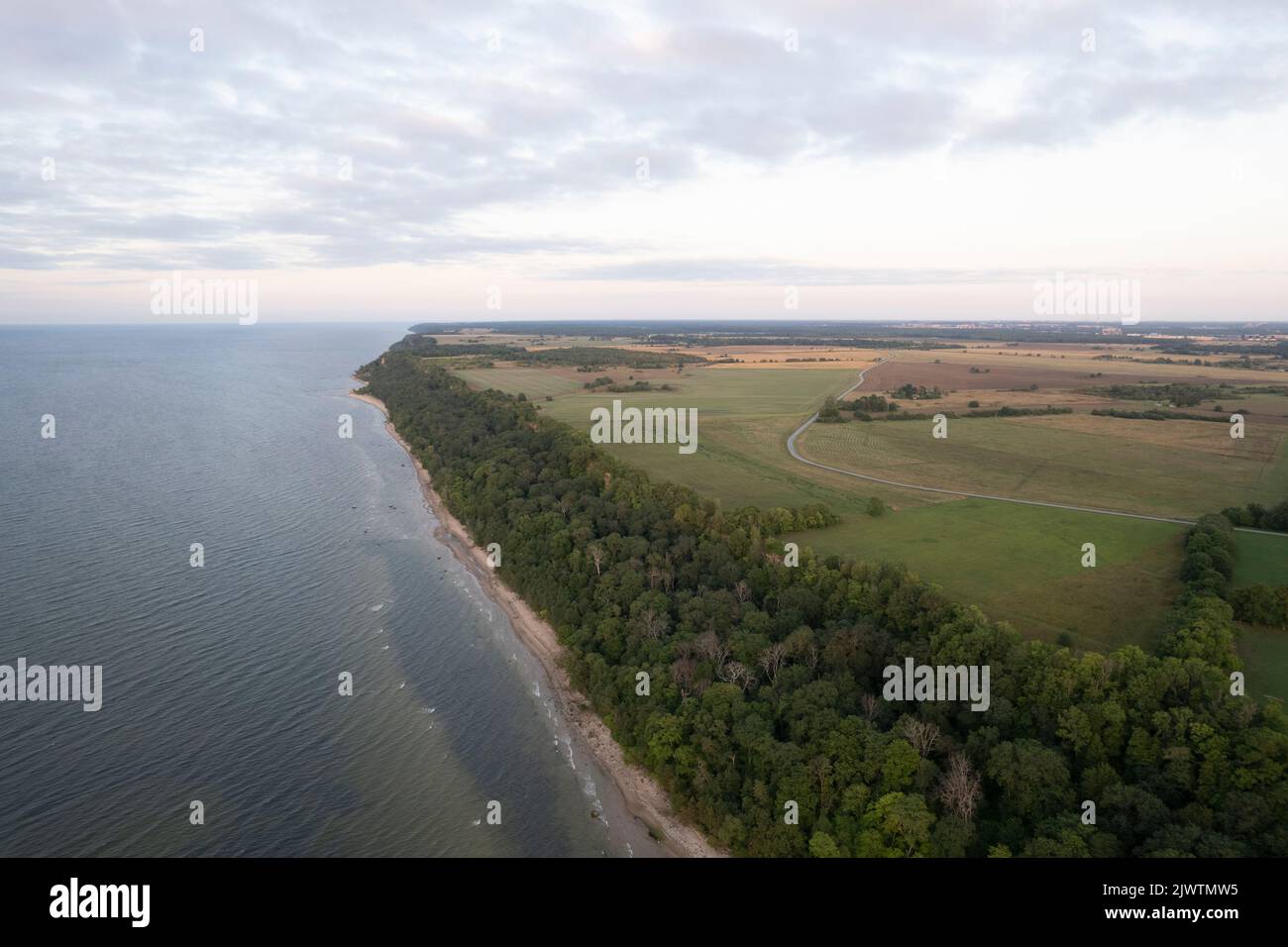 Estnische Küste Stockfoto