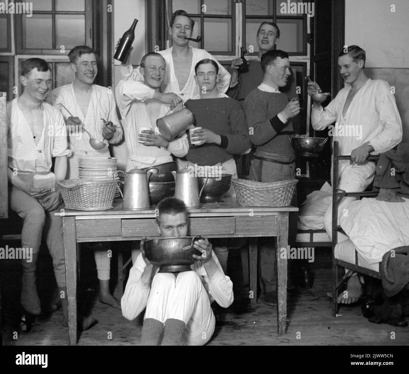 Militär mit Humor Militär med Humor Stockfoto