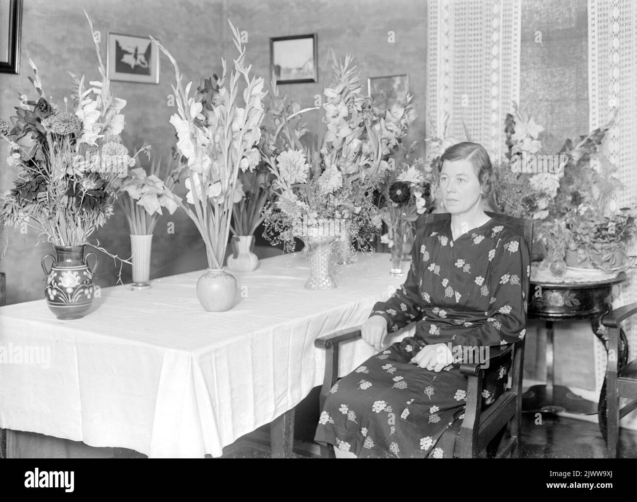 Händler Jonsson, „Soppstan“. Foto im September 1946. Handlare Jonsson, „Soppstan“. Foto i september 1946. Stockfoto