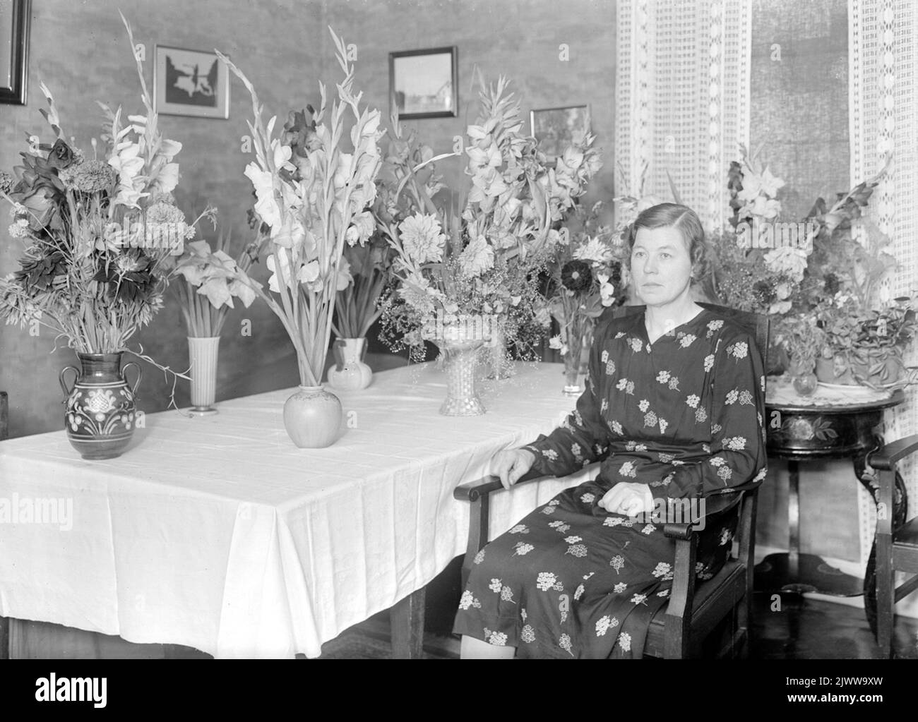 Händler Jonsson, „Soppstan“. Foto im September 1946. Handlare Jonsson, „Soppstan“. Foto i september 1946. Stockfoto