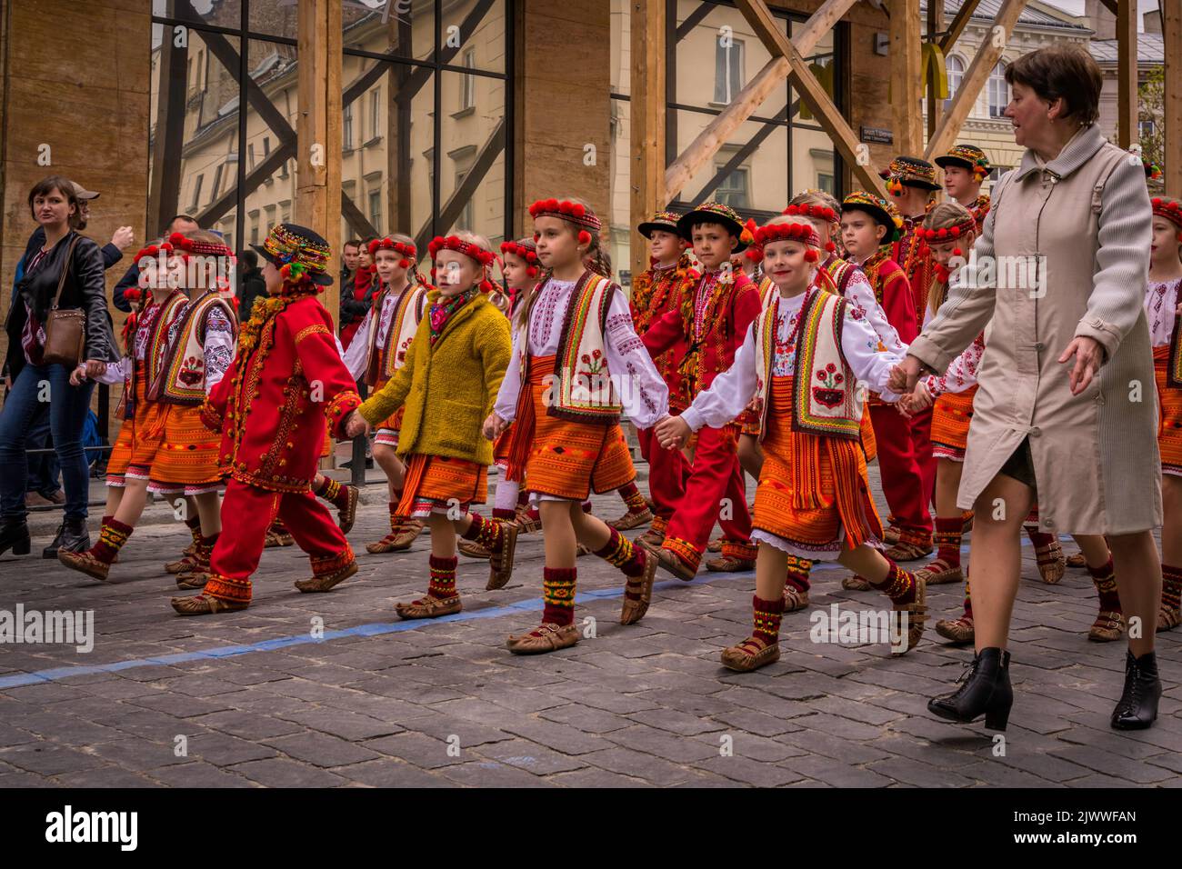 City Day Parade Lviv, Ukraine Stockfoto