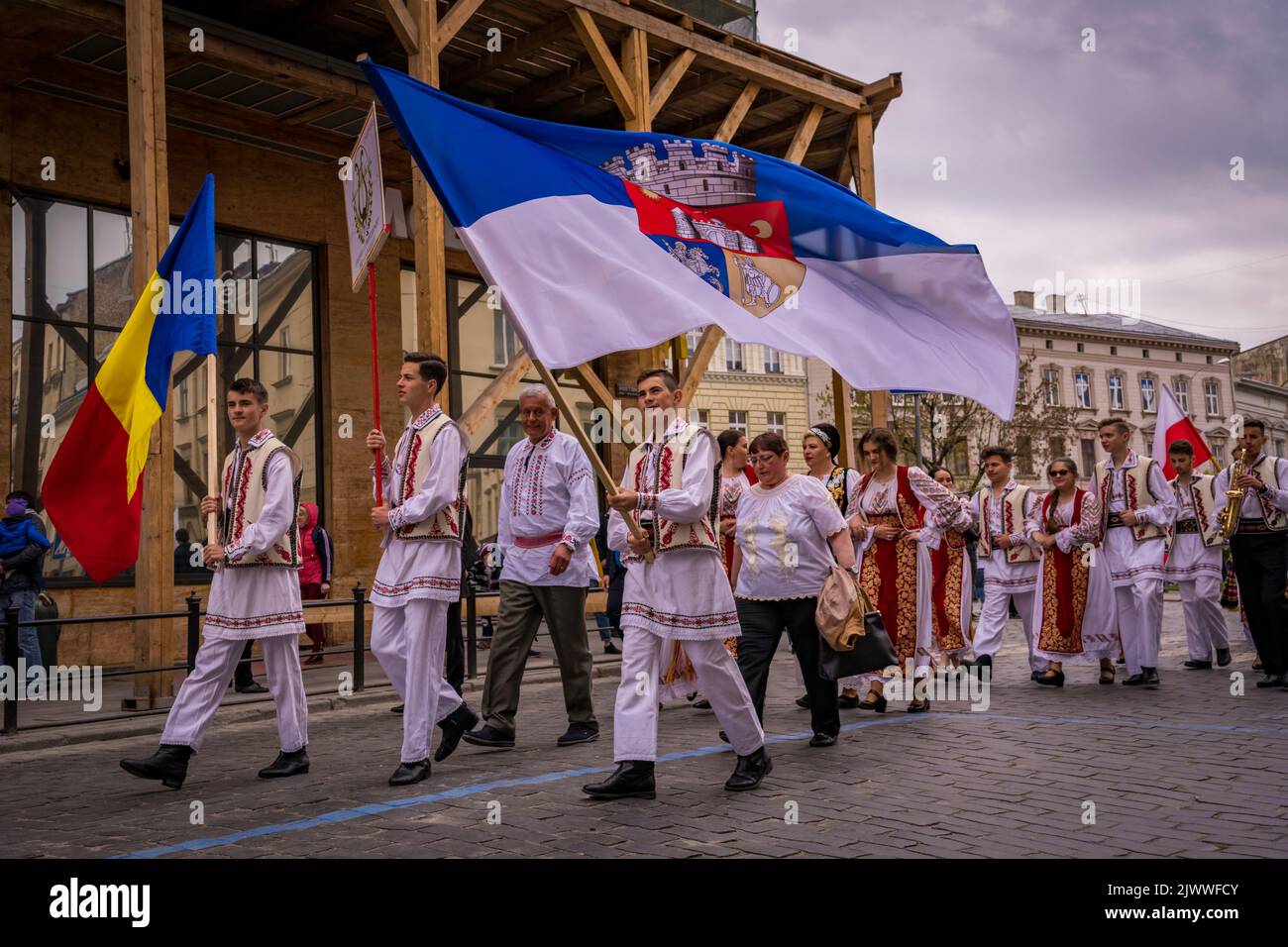 City Day Parade Lviv, Ukraine Stockfoto