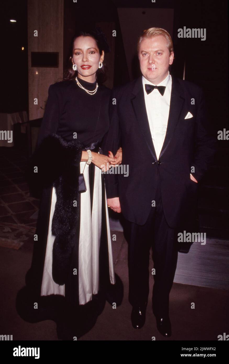 Barbara Carrera und Henry Percy 1991 Quelle: Ralph Dominguez/MediaPunch Stockfoto