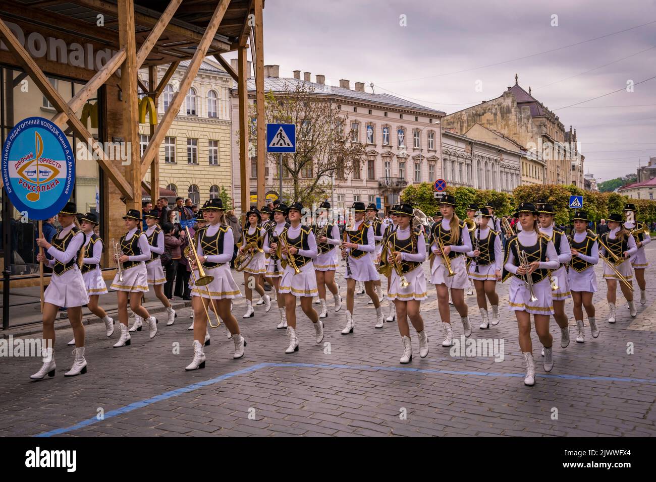 City Day Parade Lviv, Ukraine Stockfoto