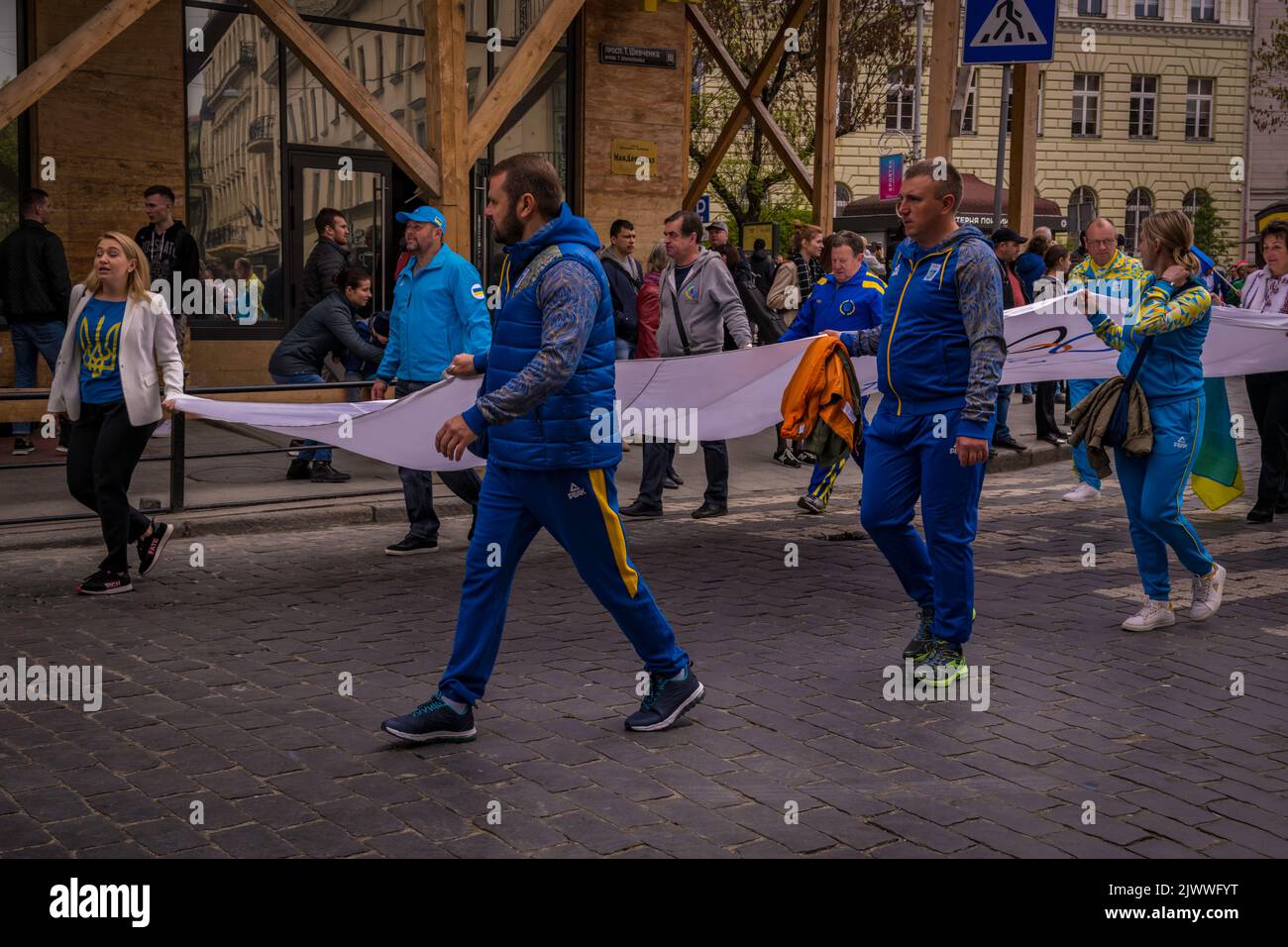 City Day Parade Lviv, Ukraine Stockfoto