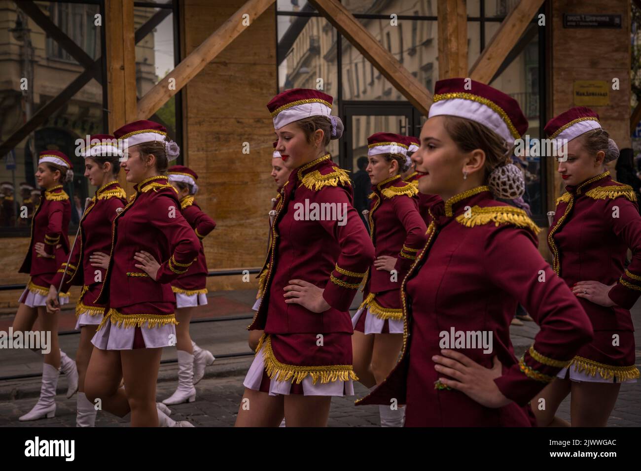 City Day Parade Lviv, Ukraine Stockfoto