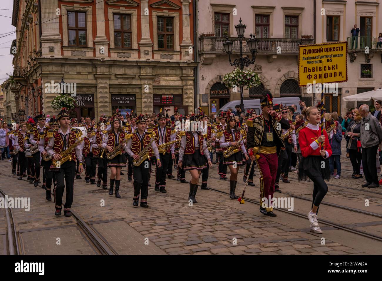 City Day Parade Lviv, Ukraine Stockfoto