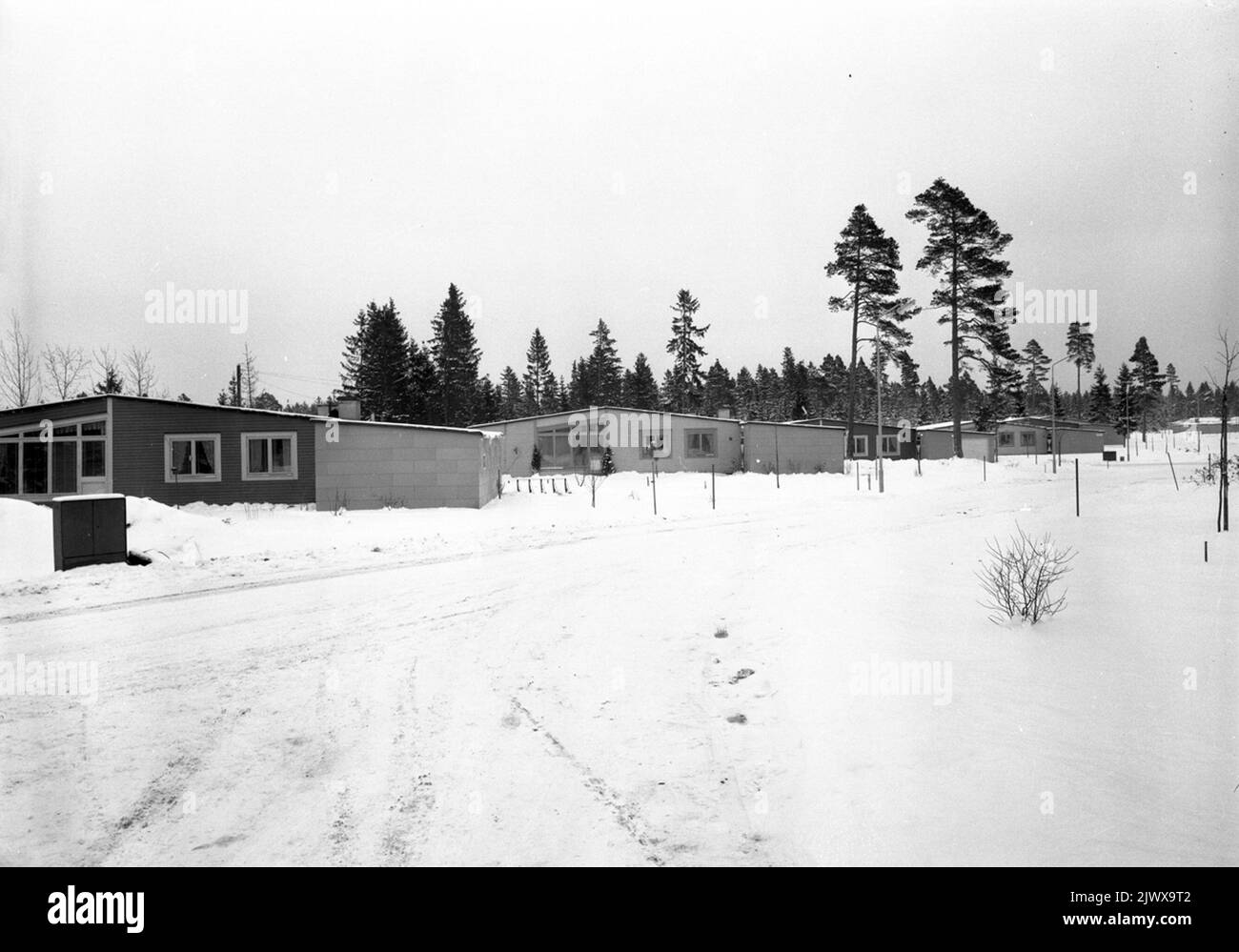 Am 14. Oktober 1952. Sörby. Den 14. oktober 1952. Sörbyområdet. Stockfoto