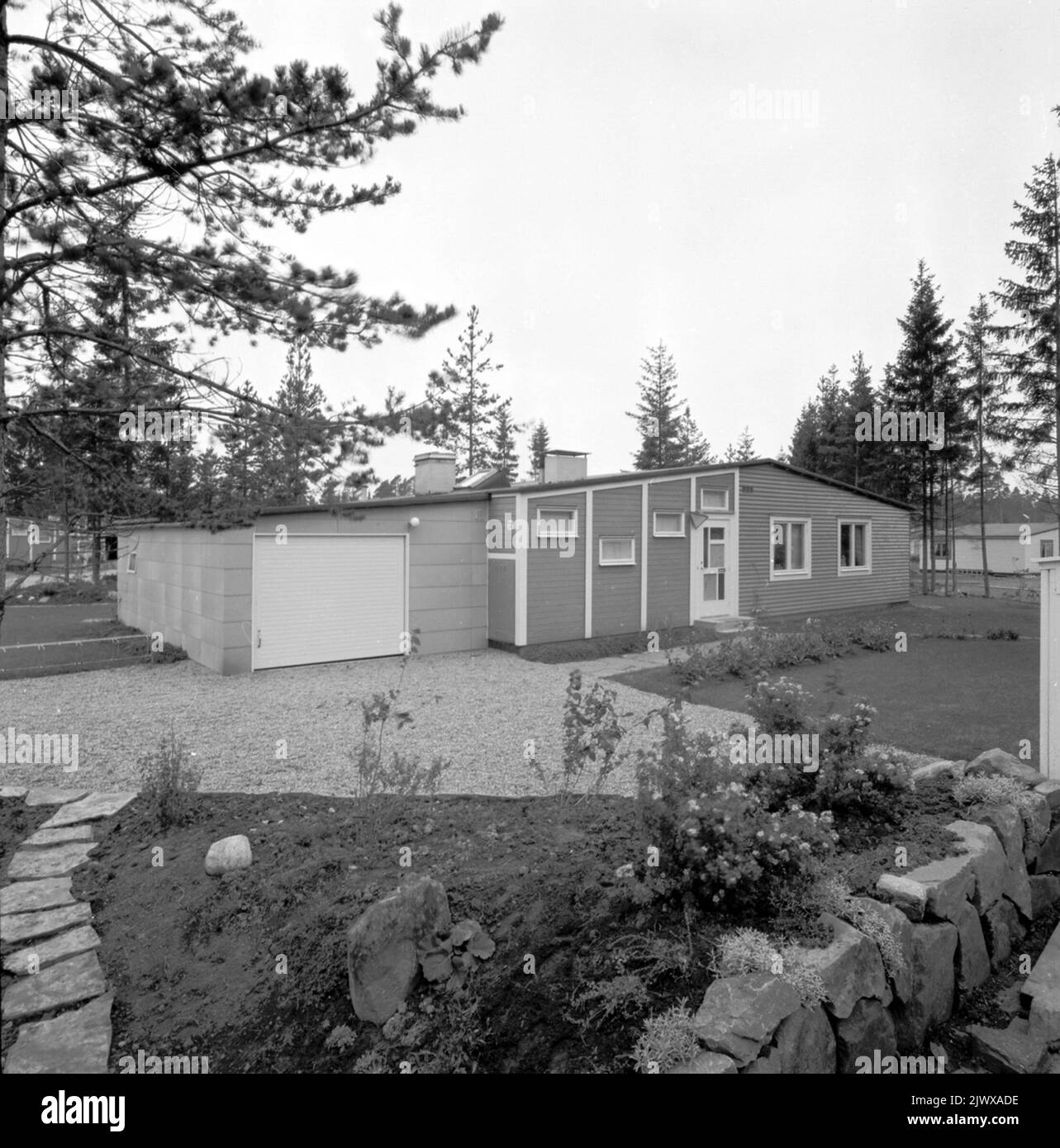 Am 14. Oktober 1952. Sörby. Den 14. oktober 1952. Sörbyområdet. Stockfoto