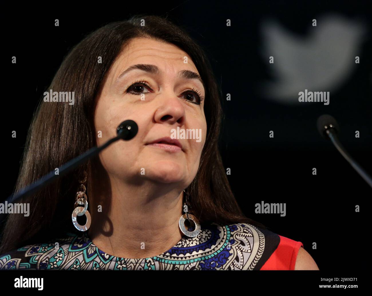 Yasmin Namini von der New York Times diskutiert auf dem Future Forum 2014 in Sydney, Donnerstag, den 21. August 2014, Strategien für bezahlte Inhalte. (AAP-Bild/Nikki-Kurzschluss) Stockfoto