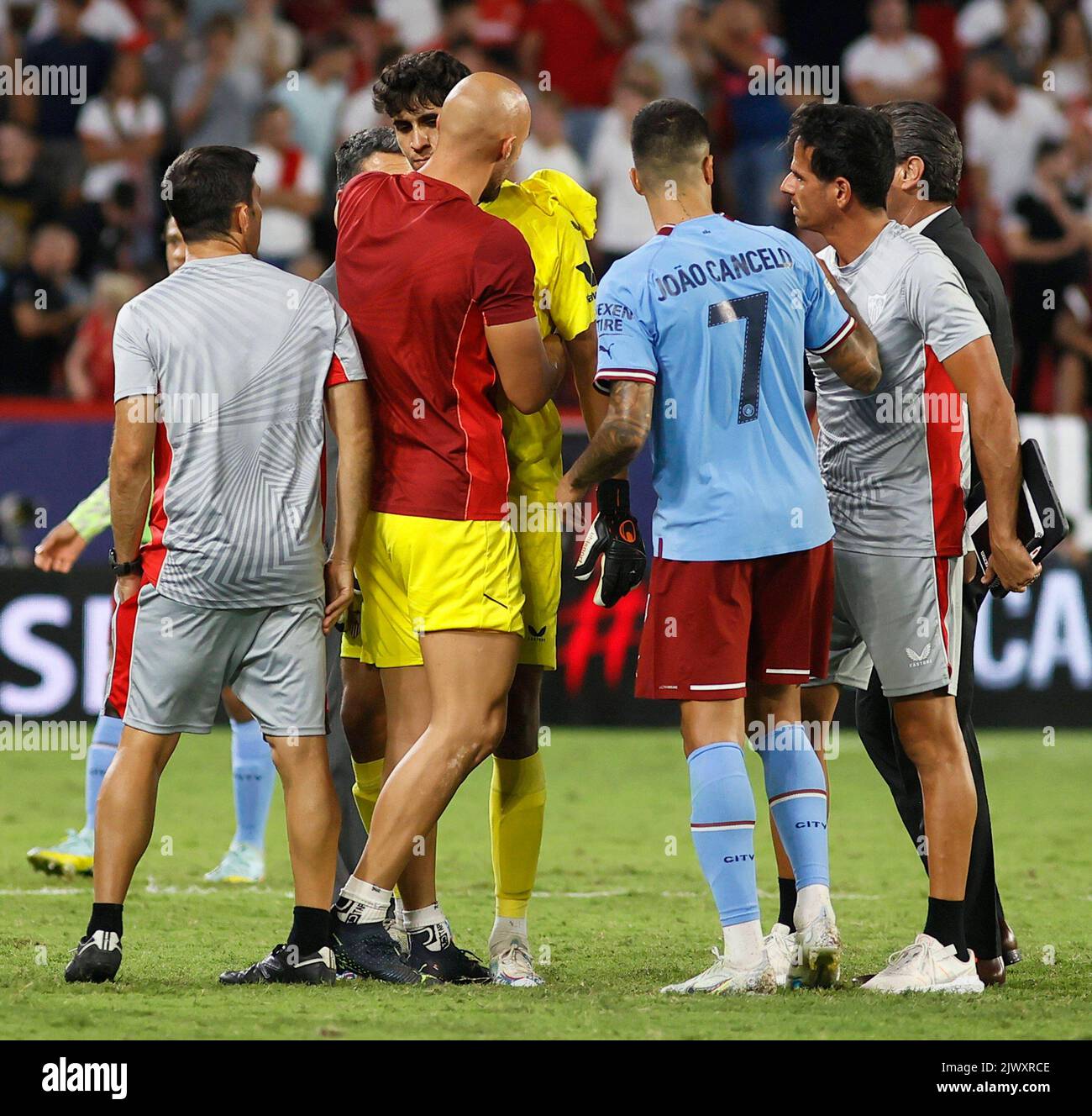 SEVILLA 6/09/2022 JORNADA 1 LIGA DE CAMPEONES (FASE DE GRUPOS) ESTADIO SANCHEZ-PIZJUAN SEVILLA FC-MANCHESTER STADT .ARCHSEV FOTO MANUEL GÓMEZ 900/CORDON PRESS Stockfoto