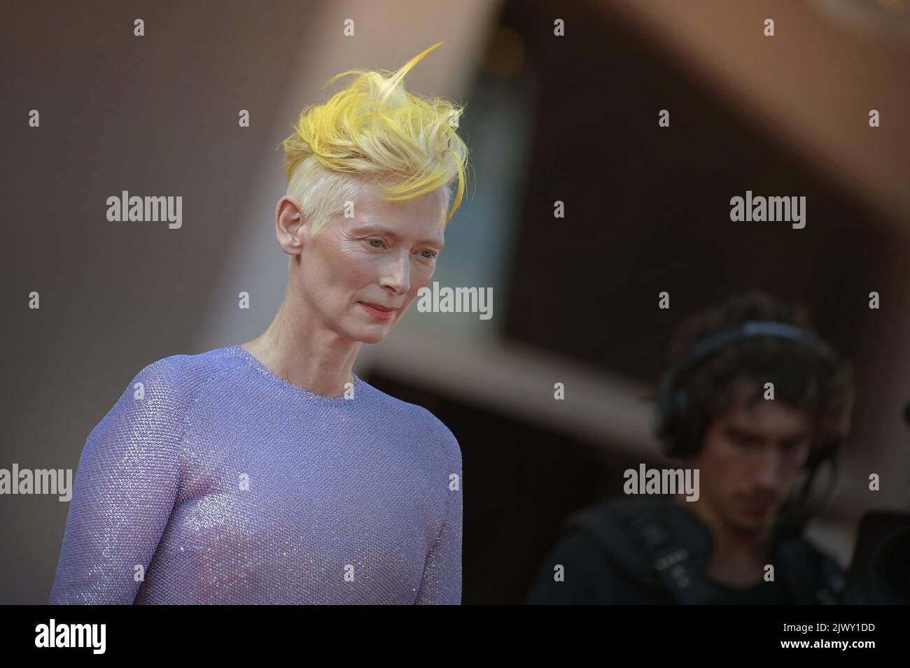 Venedig, Italien. 06. September 2022. Tilda Swinton nimmt am 06. September 79. 2022 in Venedig, Italien, an dem roten Teppich der „Ewigen Tochter“ Teil. Kredit: UPI/Alamy Live Nachrichten Stockfoto