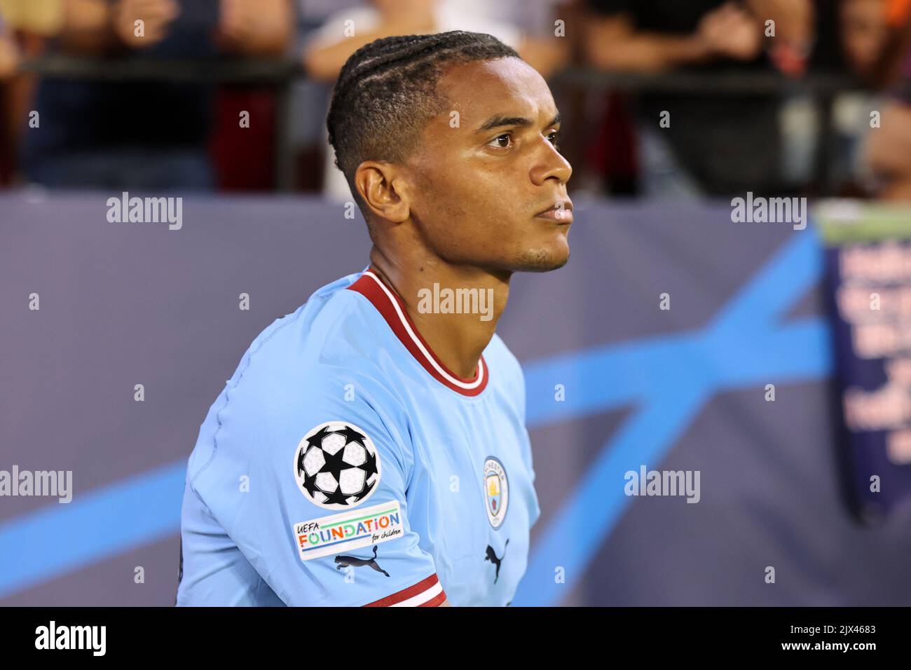 Sevilla, Sevilla, Spanien. 6. September 2022. Manuel Akanji aus Manchester City beim UEFA Champions League Group G-Etappenspiel zwischen dem FC Sevilla und Manchester City auf Ramon Sanchez Pizjuan am 06. September 2022 in Sevilla, Spanien. (Bild: © Jose Luis Contreras/DAX via ZUMA Press Wire) Stockfoto