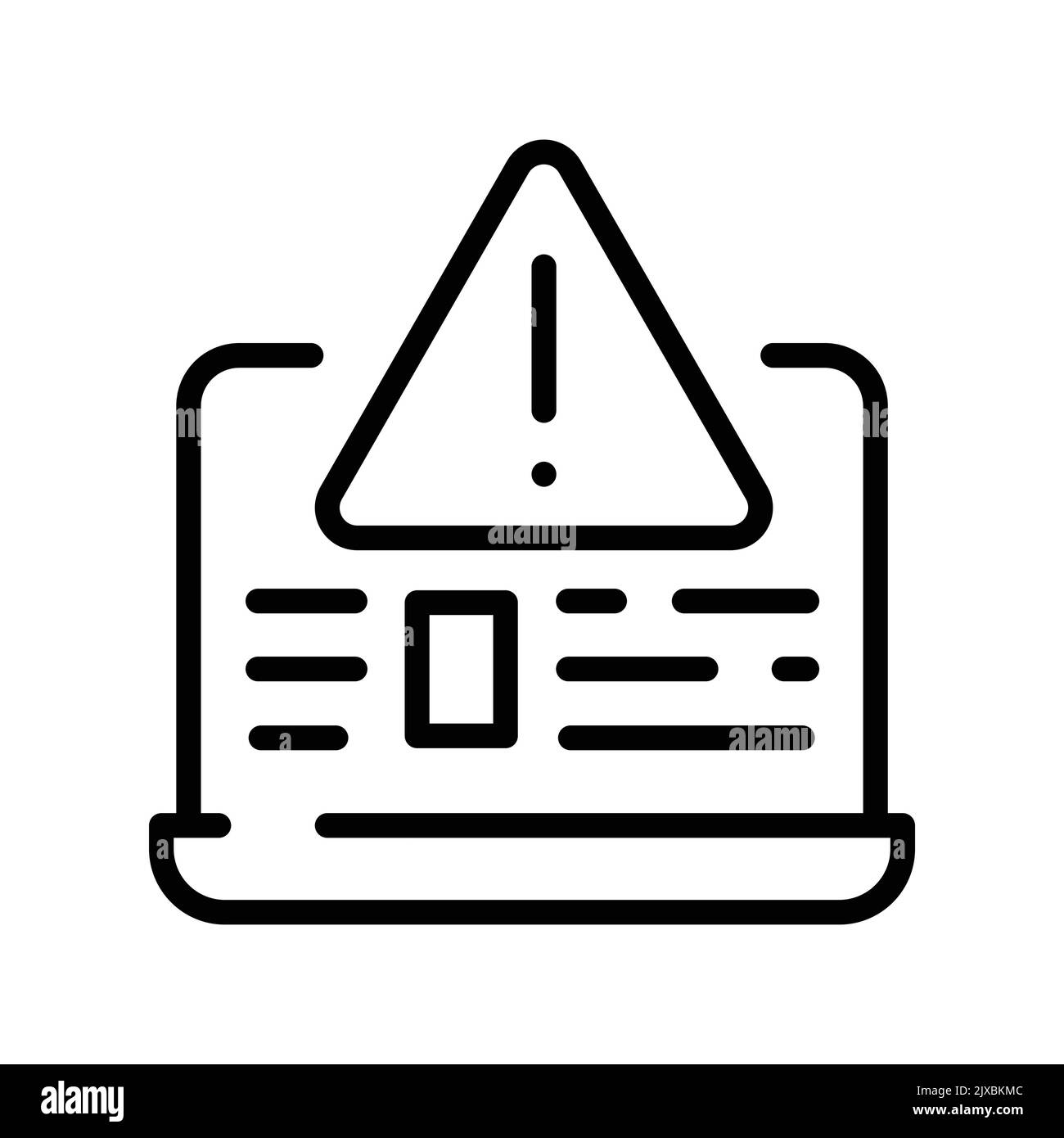 Symbol für Internetbetrügerin mit Farbzeile. Piktogramm für Webseite Stock Vektor