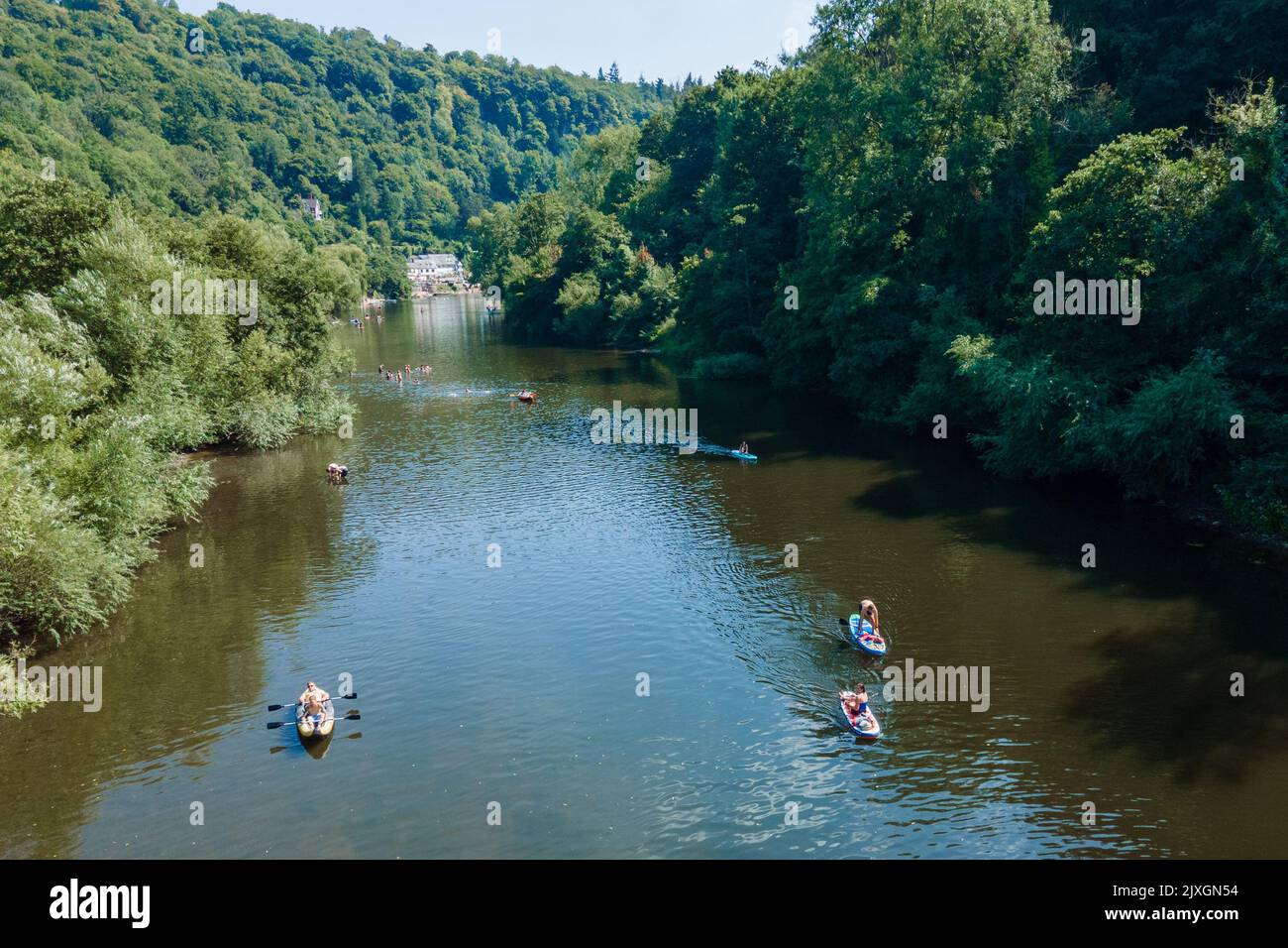 Symonds Yat, Herefordshire - Ein Dorf am Flussufer des Forest of Dean und River Wye im Südwesten Englands - Großbritannien Stockfoto