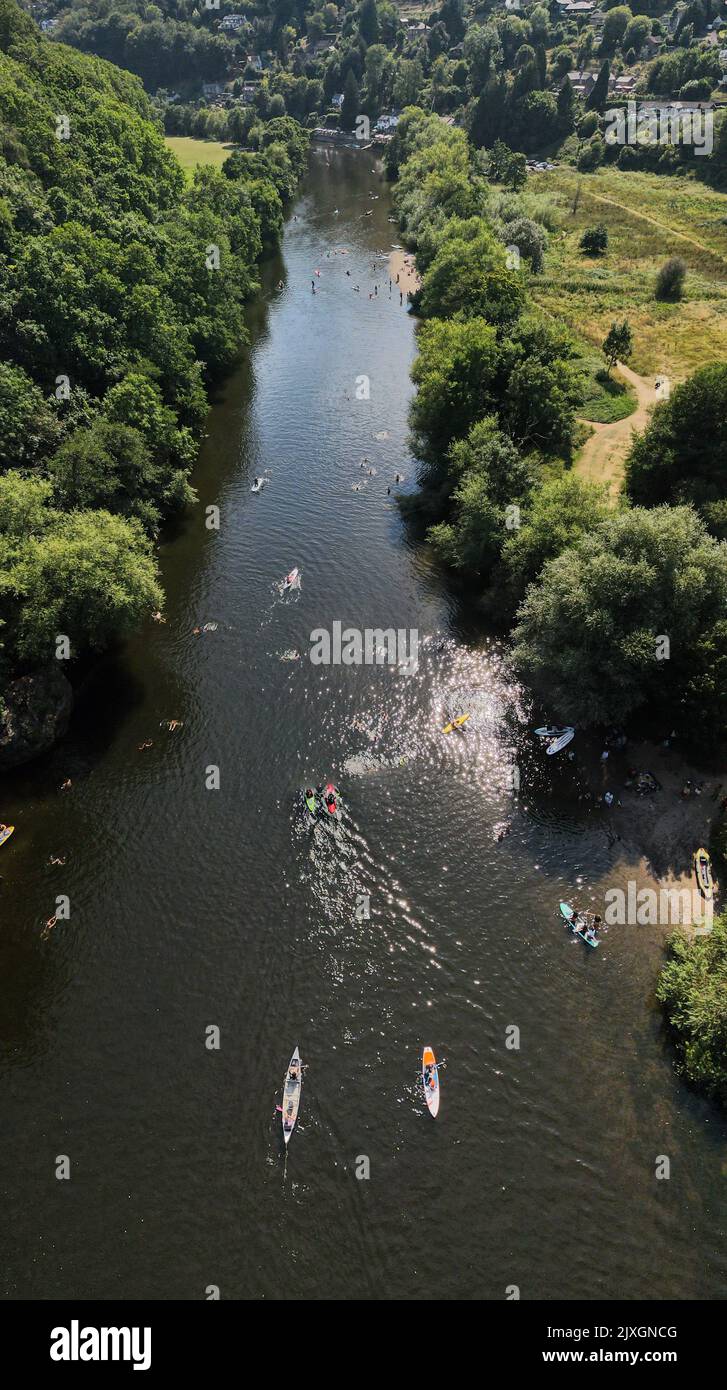 Symonds Yat, Herefordshire - Ein Dorf am Flussufer des Forest of Dean und River Wye im Südwesten Englands - Großbritannien Stockfoto