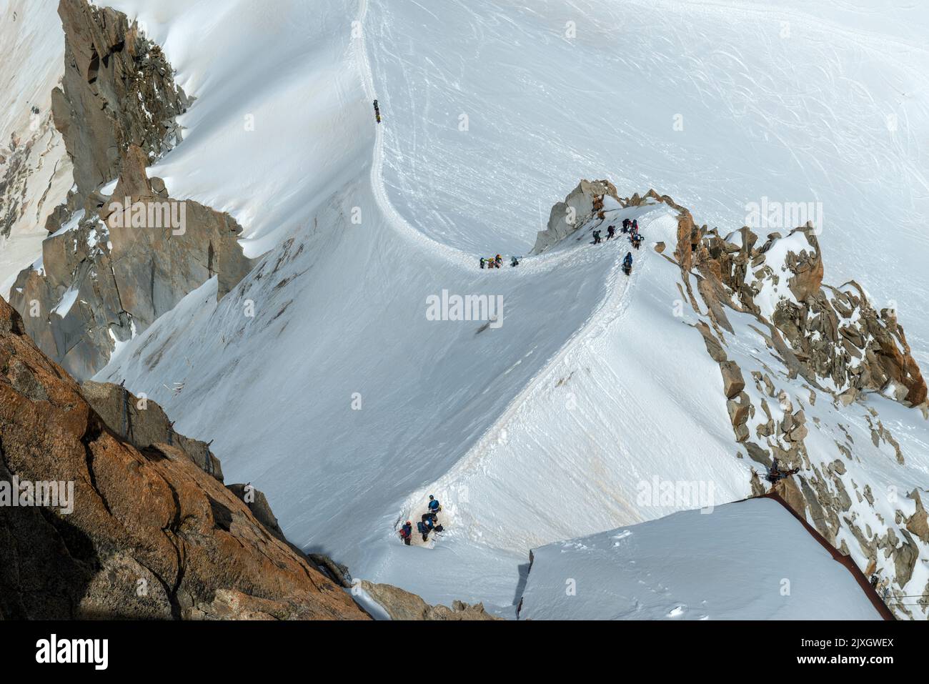 Aiguille du Midi, Mont Blanc Frankreich Stockfoto