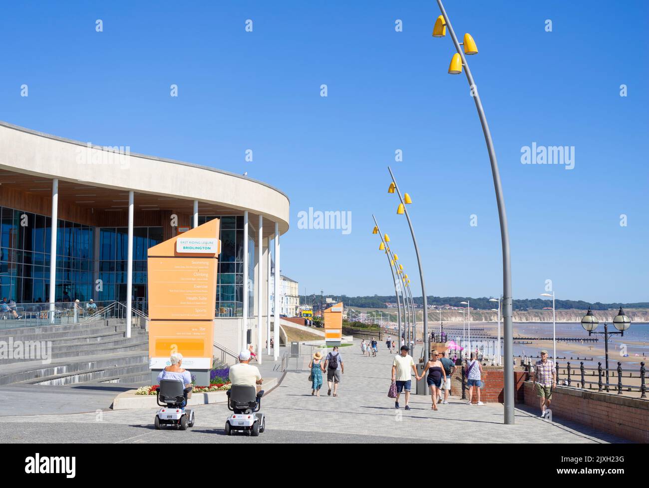 East Riding Freizeitzentrum Bridlington Strandpromenade Bridlington East Riding of Yorkshire England GB Europa Stockfoto