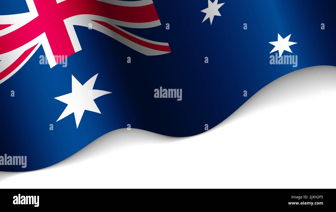 EPS10 Vektor Patriotisches Herz mit Flagge von Australien. Ein Element der Wirkung für die Verwendung, die Sie daraus machen möchten. Stock Vektor