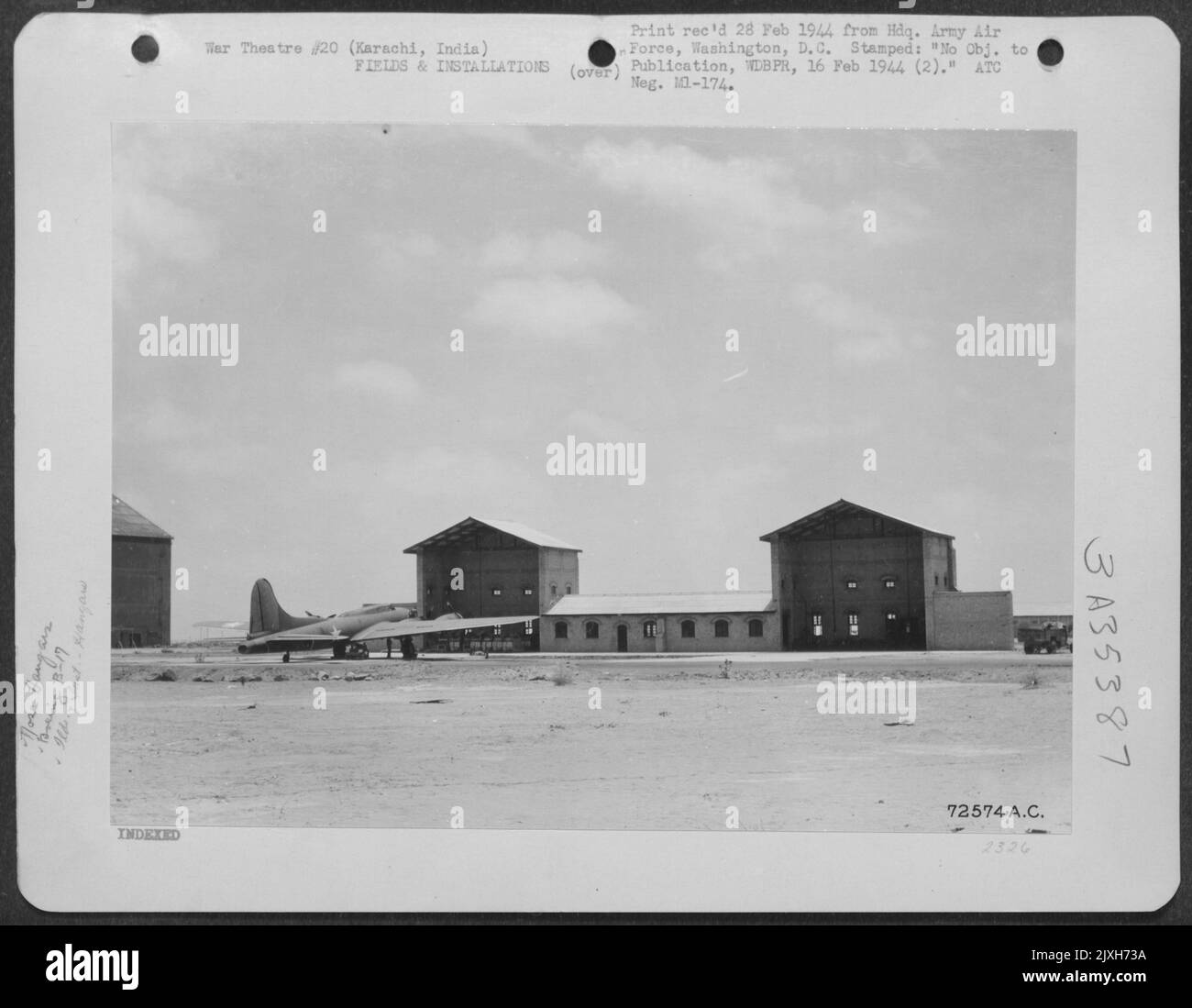 Nasenbügel Am Zivilflughafen, Karachi, Indien. Stockfoto