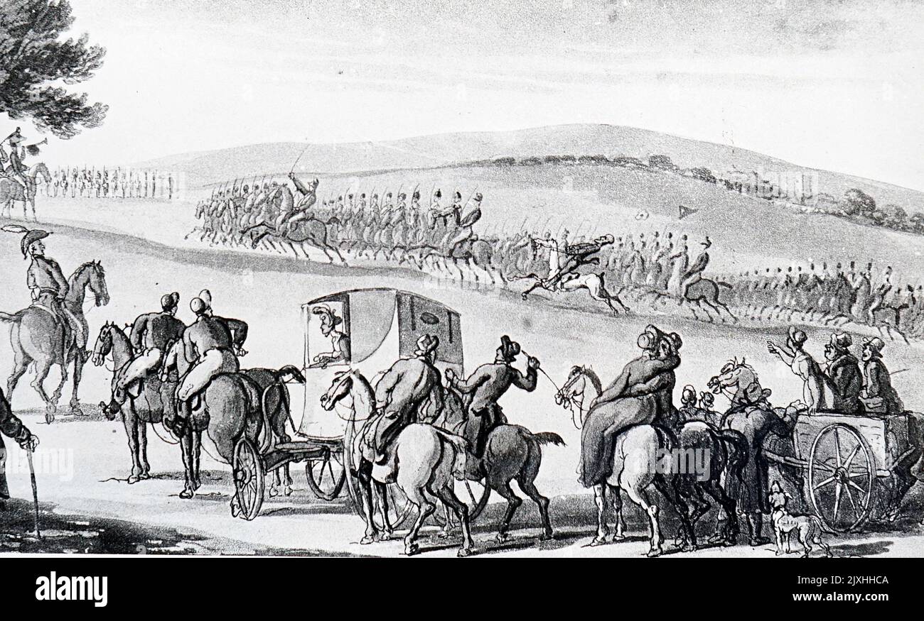 Illustration aus 'The Tour of Dr. Syntax in Search of the Picturesque' von William Combe (1742-1823), einem britischen Schriftsteller aus dem Bereich Verschiedenes. Datiert aus dem 19.. Jahrhundert Stockfoto