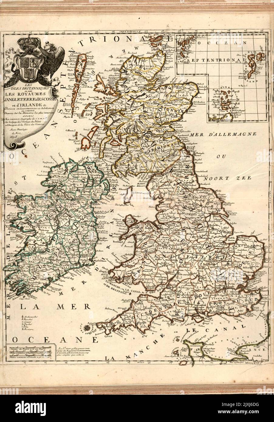 Karte der Britischen Inseln 1698 die Britischen Inseln oder die ...