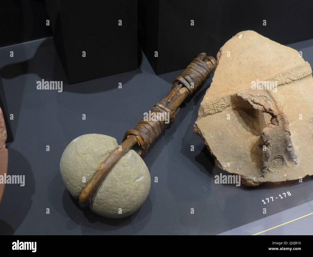 Ausstellungen im Archäologischen Museum von Lemnos Stockfoto