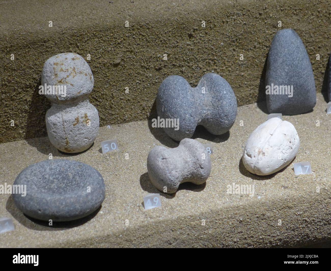 Ausstellungen im Archäologischen Museum von Lemnos Stockfoto