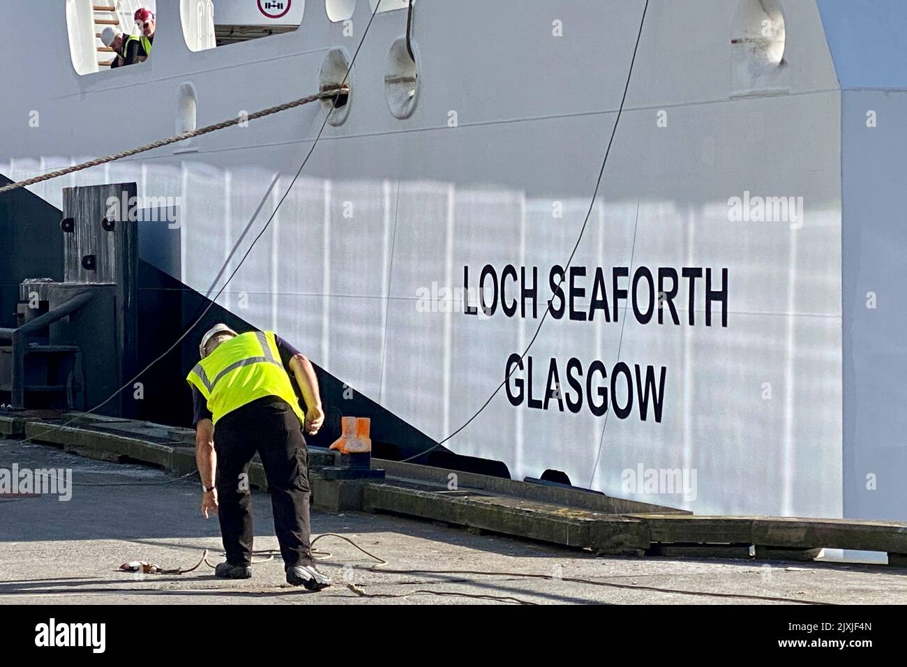 Calmac Ferry, Ullapool, Highlands Scotland Stockfoto