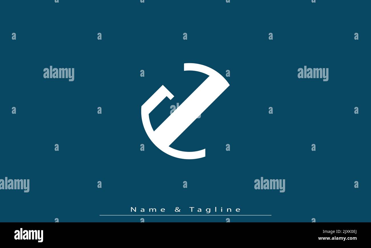 Buchstabenbuchstaben Initialen Monogramm Logo JL , LJ Stock Vektor