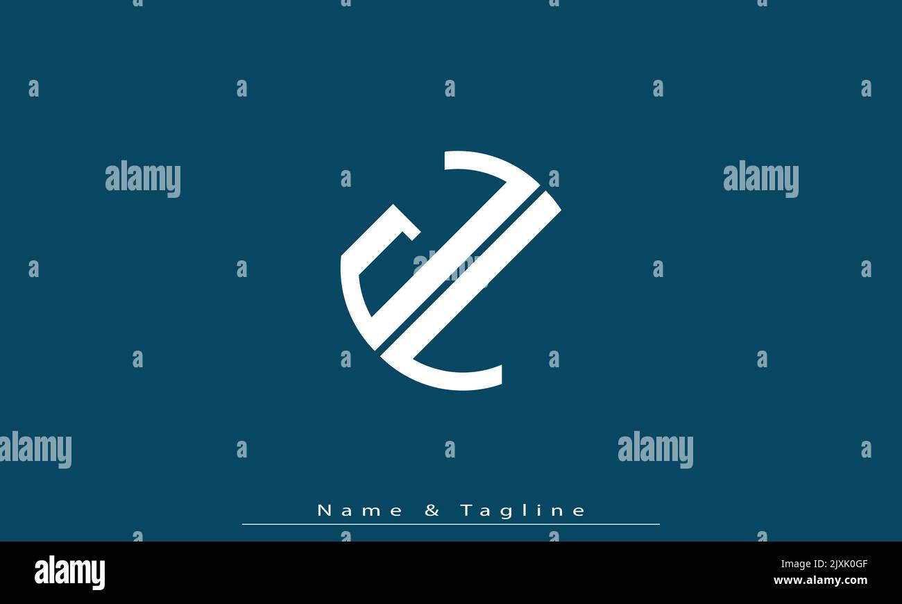 Buchstabenbuchstaben Initialen Monogramm Logo JL , LJ Stock Vektor