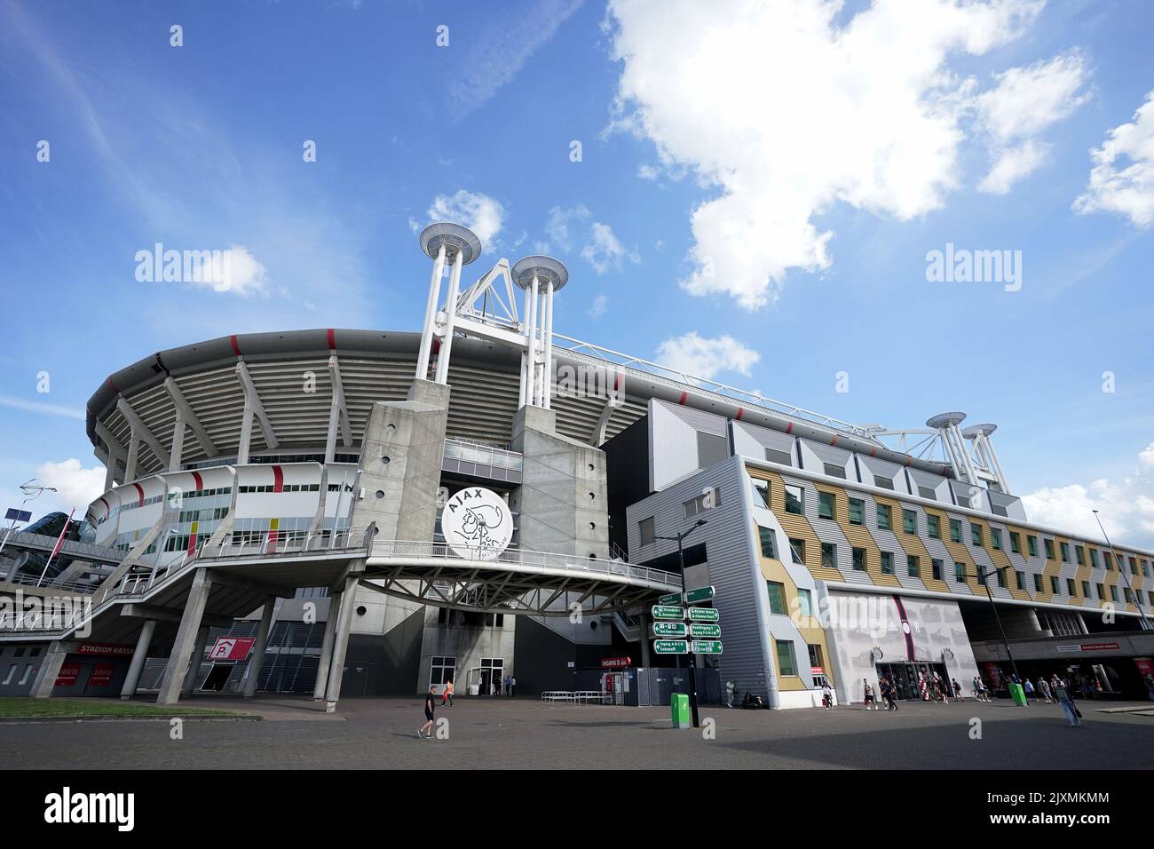 Ein Blick außerhalb des Bodens vor dem Spiel der UEFA Champions League Gruppe F in der Johan Cruyff Arena in Amsterdam, Niederlande. Bilddatum: Mittwoch, 7. September 2022. Stockfoto