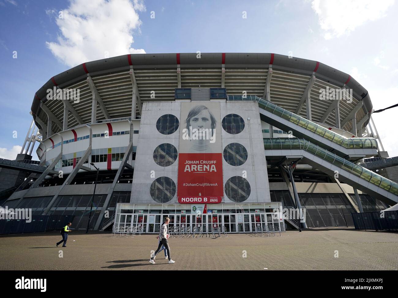 Ein Blick außerhalb des Bodens vor dem Spiel der UEFA Champions League Gruppe F in der Johan Cruyff Arena in Amsterdam, Niederlande. Bilddatum: Mittwoch, 7. September 2022. Stockfoto
