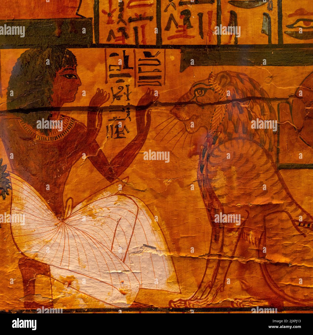 Ramses der große und das Gold der Pharaonen stellen aus Stockfoto