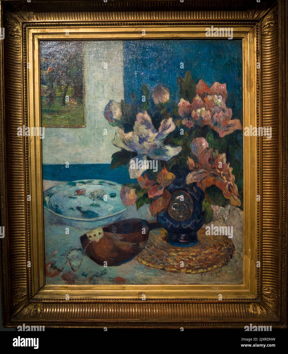 Paul Gauguin, Stillleben mit Mandoline, Musée d'Orsay, Paris, Frankreich Stockfoto