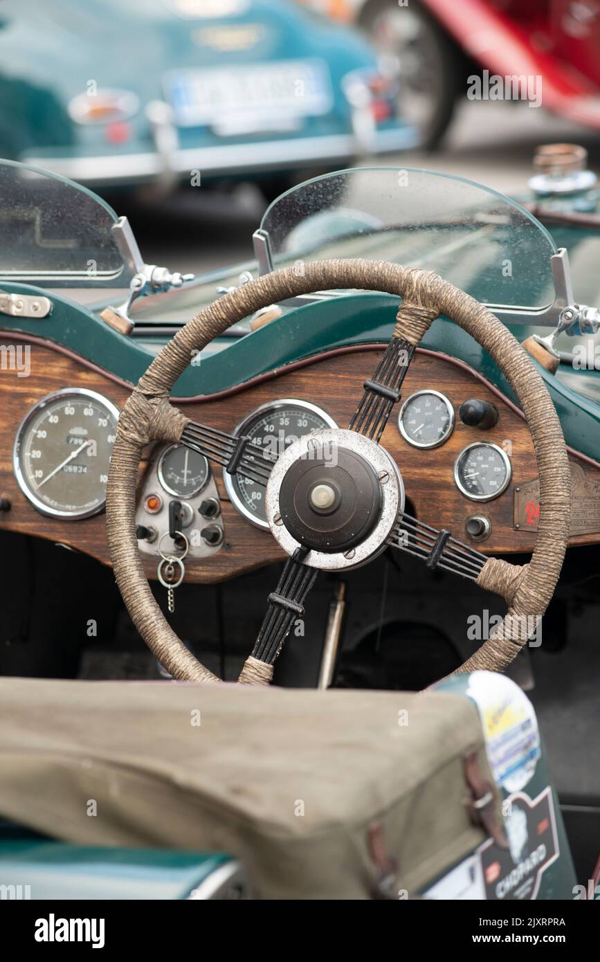 Italien, Lombardei, Treffen der Oldtimer, Singer Le Mans Datum 1934 Stockfoto