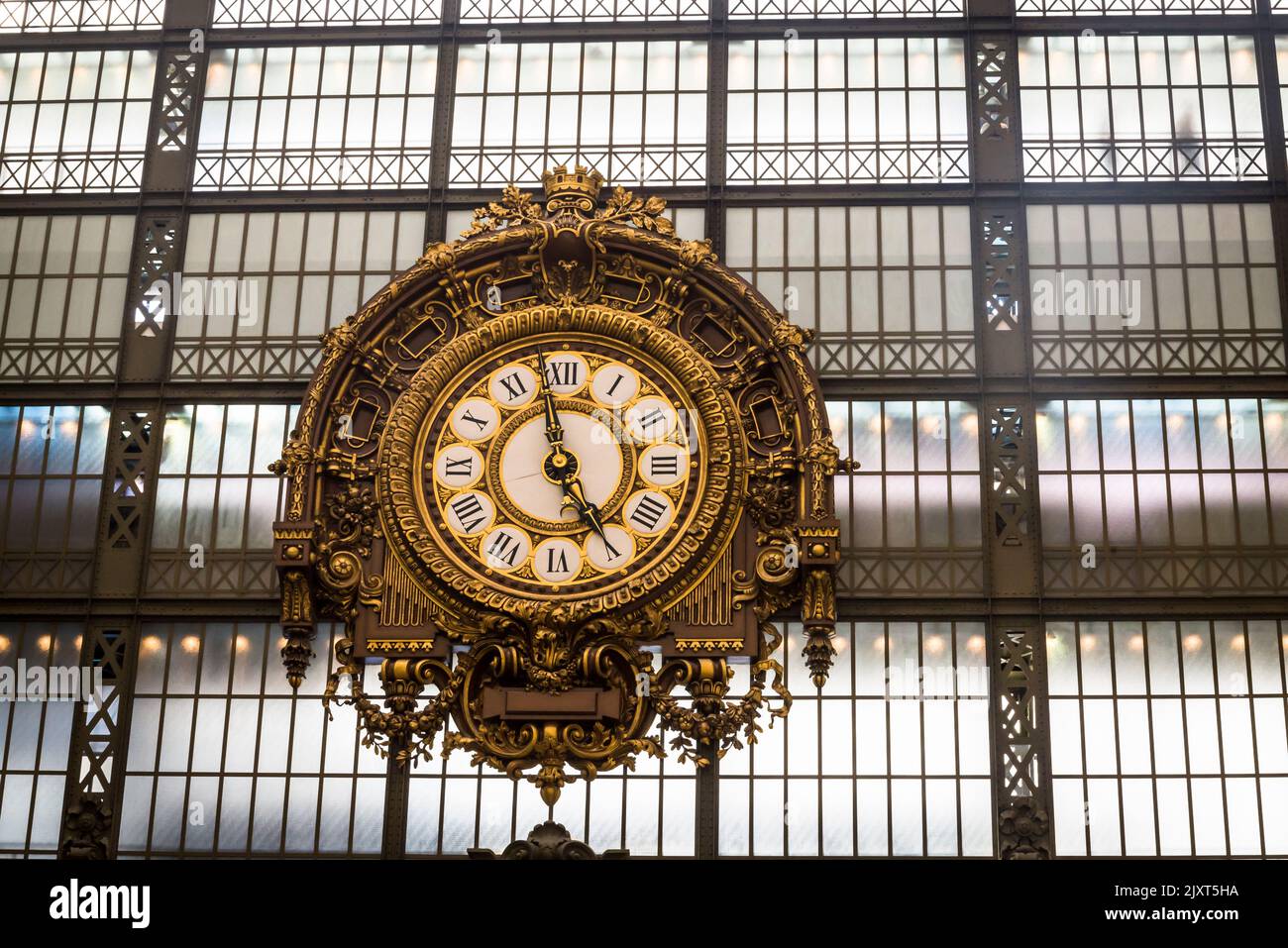 Das Musée d'Orsay befindet sich im ehemaligen Gare d'Orsay, einem Bahnhof von Beaux-Arts. Das Museum beherbergt hauptsächlich französische Kunst aus den Jahren 1848 bis 1914, Paris, Fr. Stockfoto