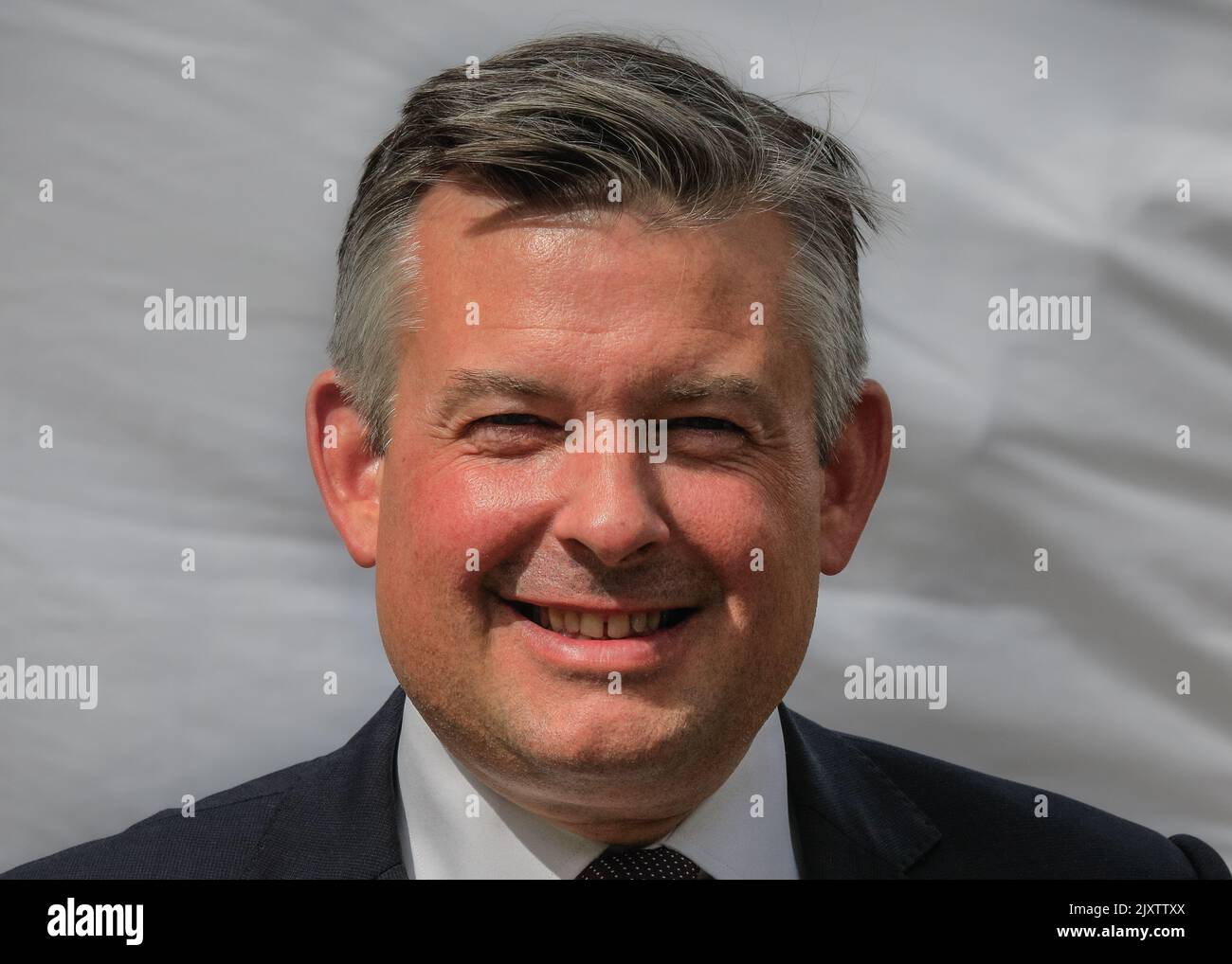 London, Großbritannien. 07. September 2022. Jonathan Ashworth, Parlamentsabgeordneter, Schattenminister für Arbeit und Renten der Labour Party, wird zu College Green interviewt. Kredit: Imageplotter/Alamy Live Nachrichten Stockfoto