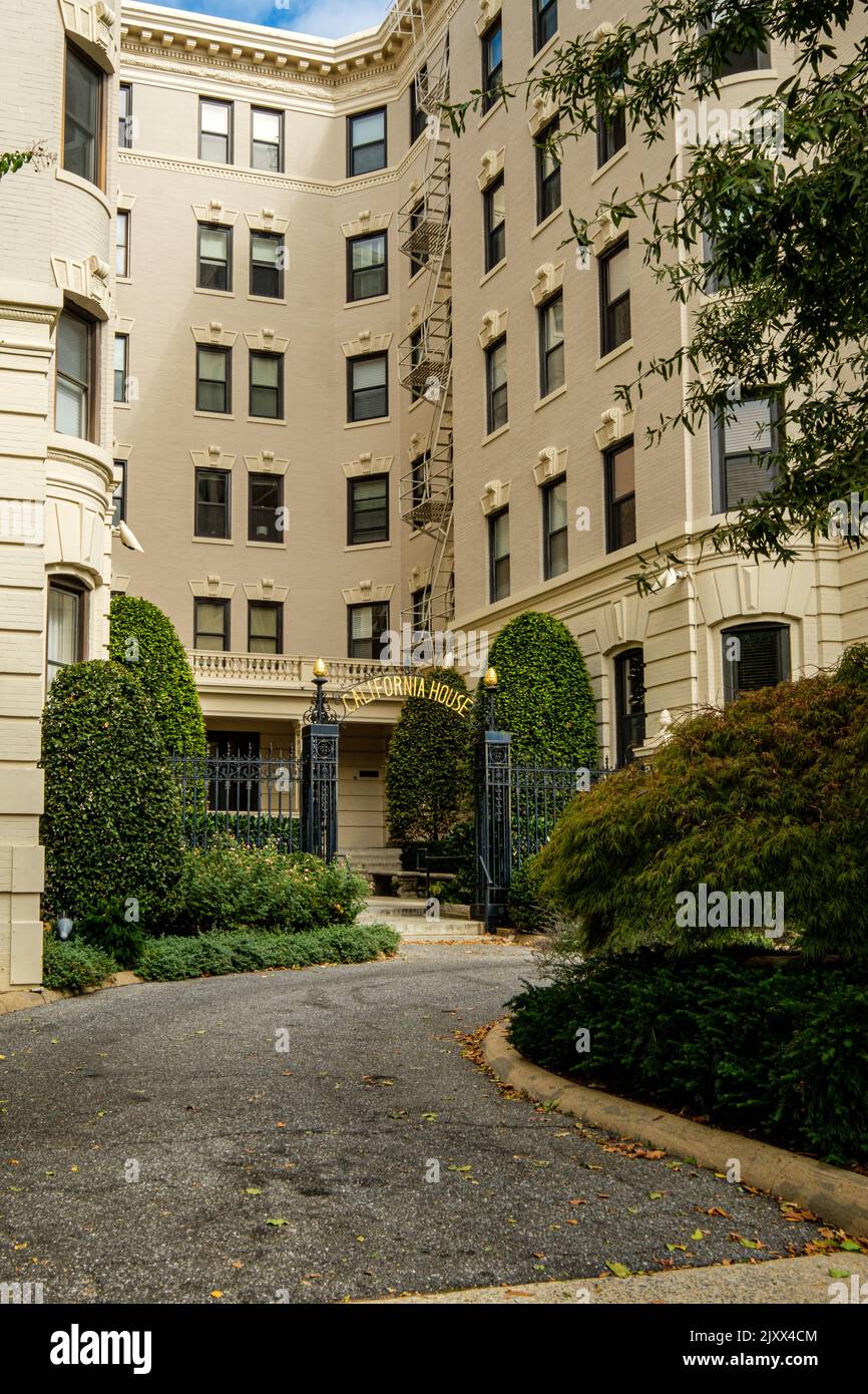 California House, 2153 California Street NW, Washington DC Stockfoto