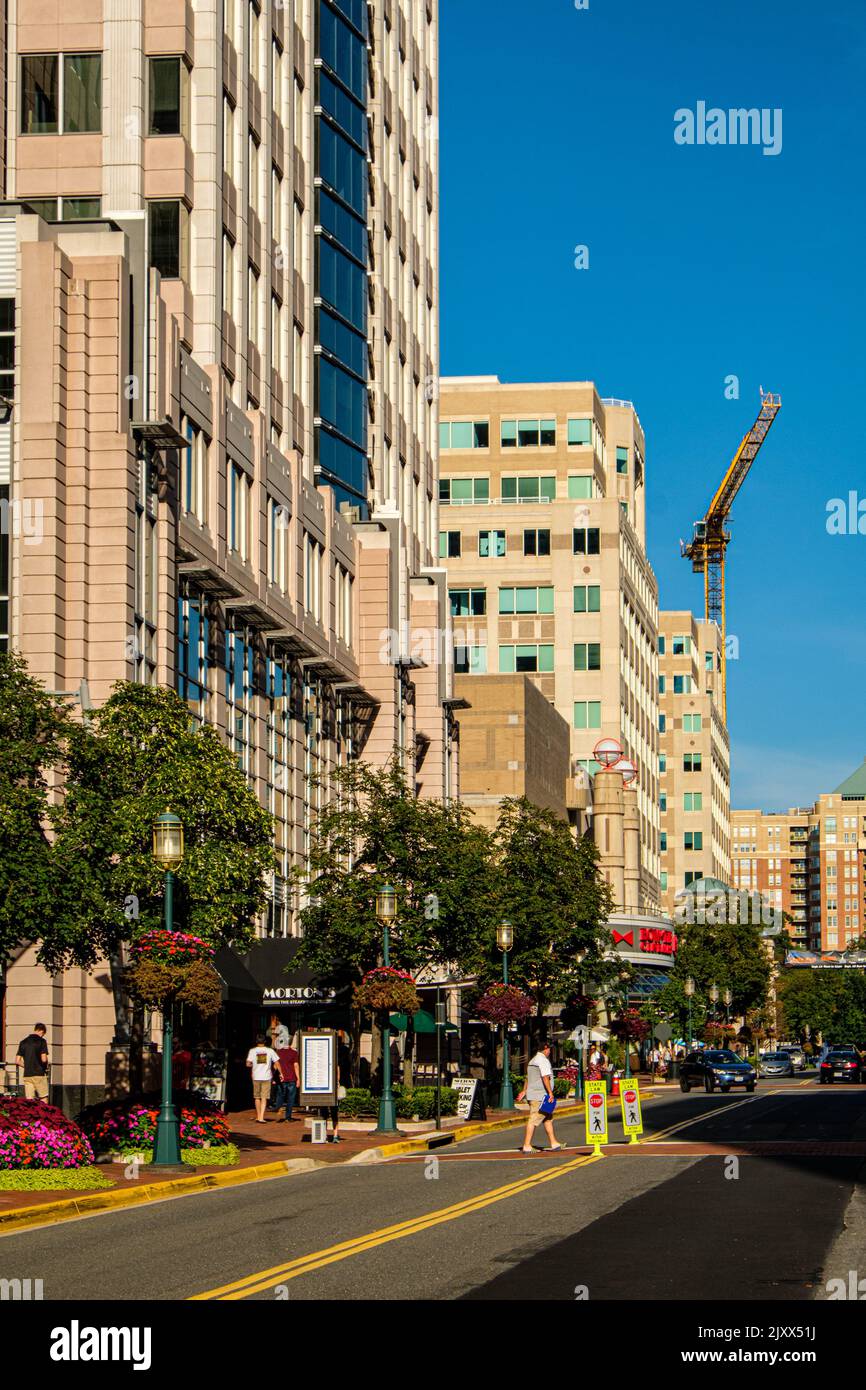 Market Street, Reston Town Center, Reston, Virginia Stockfoto