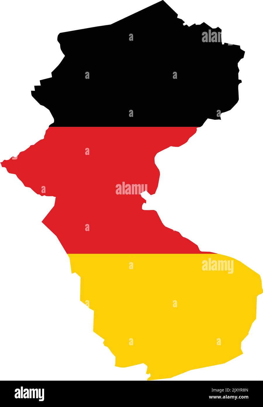 Flaggenkarte von BOTTROP, DEUTSCHLAND Stock Vektor