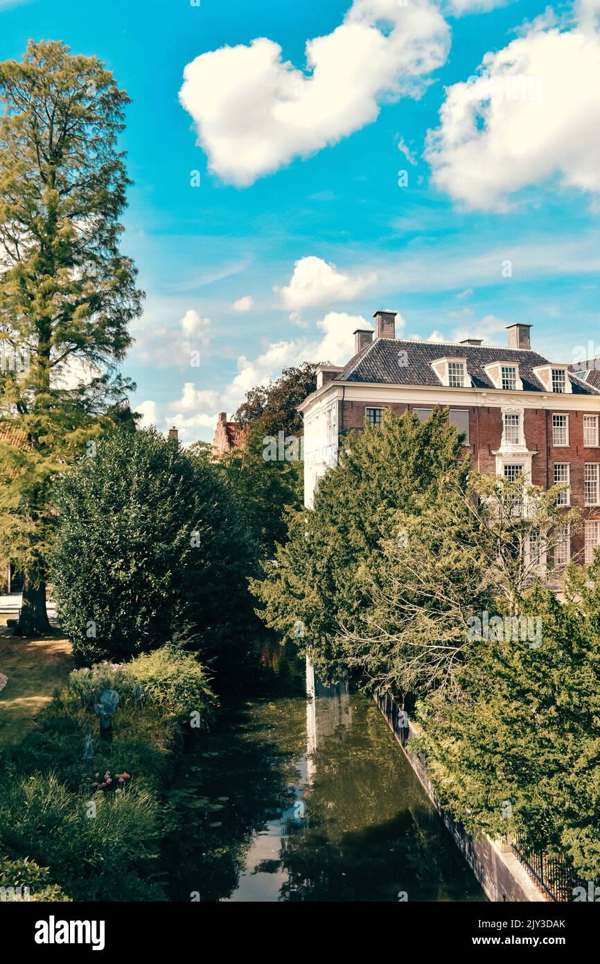 Das historische Zentrum von Amersfoort im Sommer Stockfoto