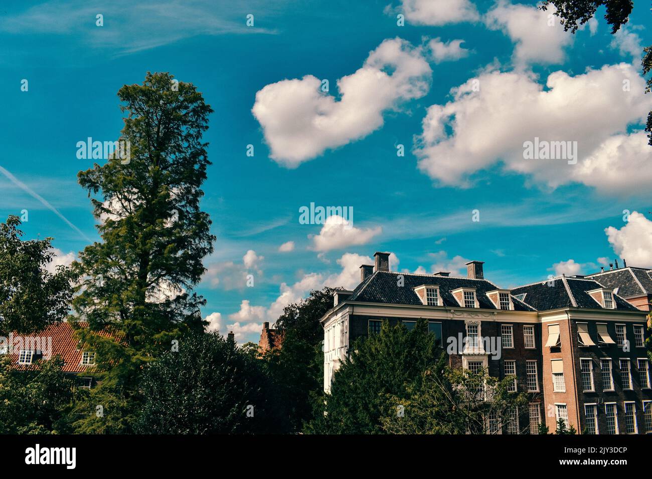 Das historische Zentrum von Amersfoort im Sommer Stockfoto