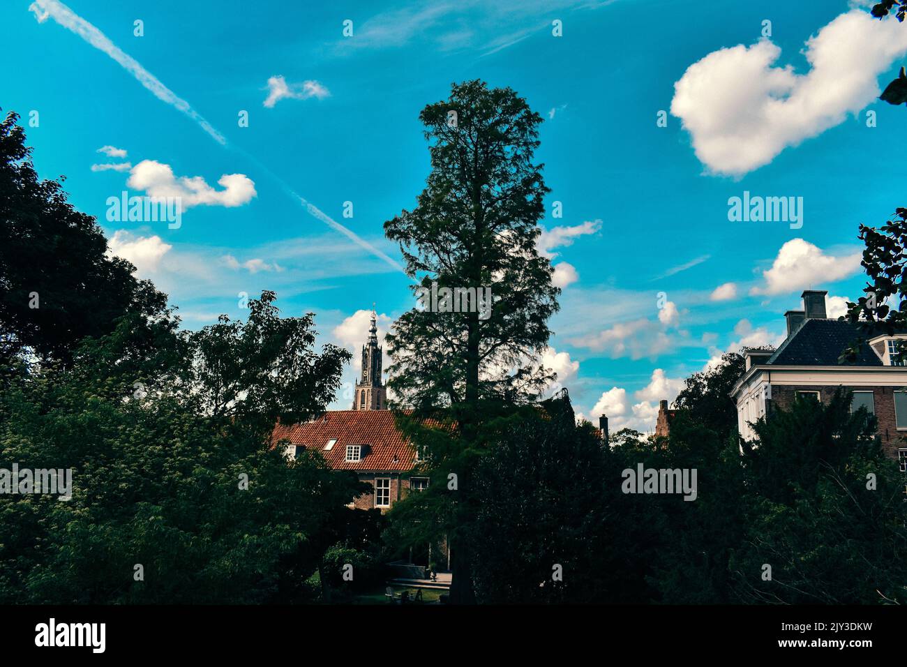 Das historische Zentrum von Amersfoort im Sommer Stockfoto