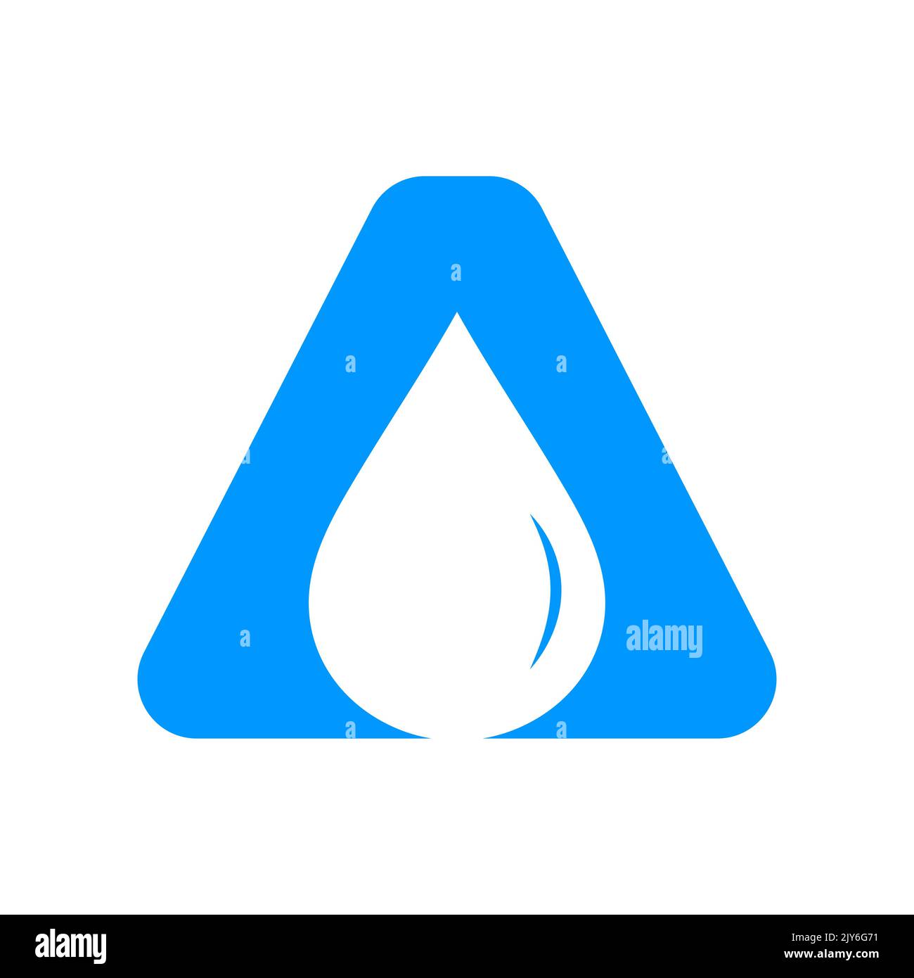 Schreiben Sie eine Vektorvorlage für Wasserlogo-Elemente. Wassertropfen-Logo Stock Vektor