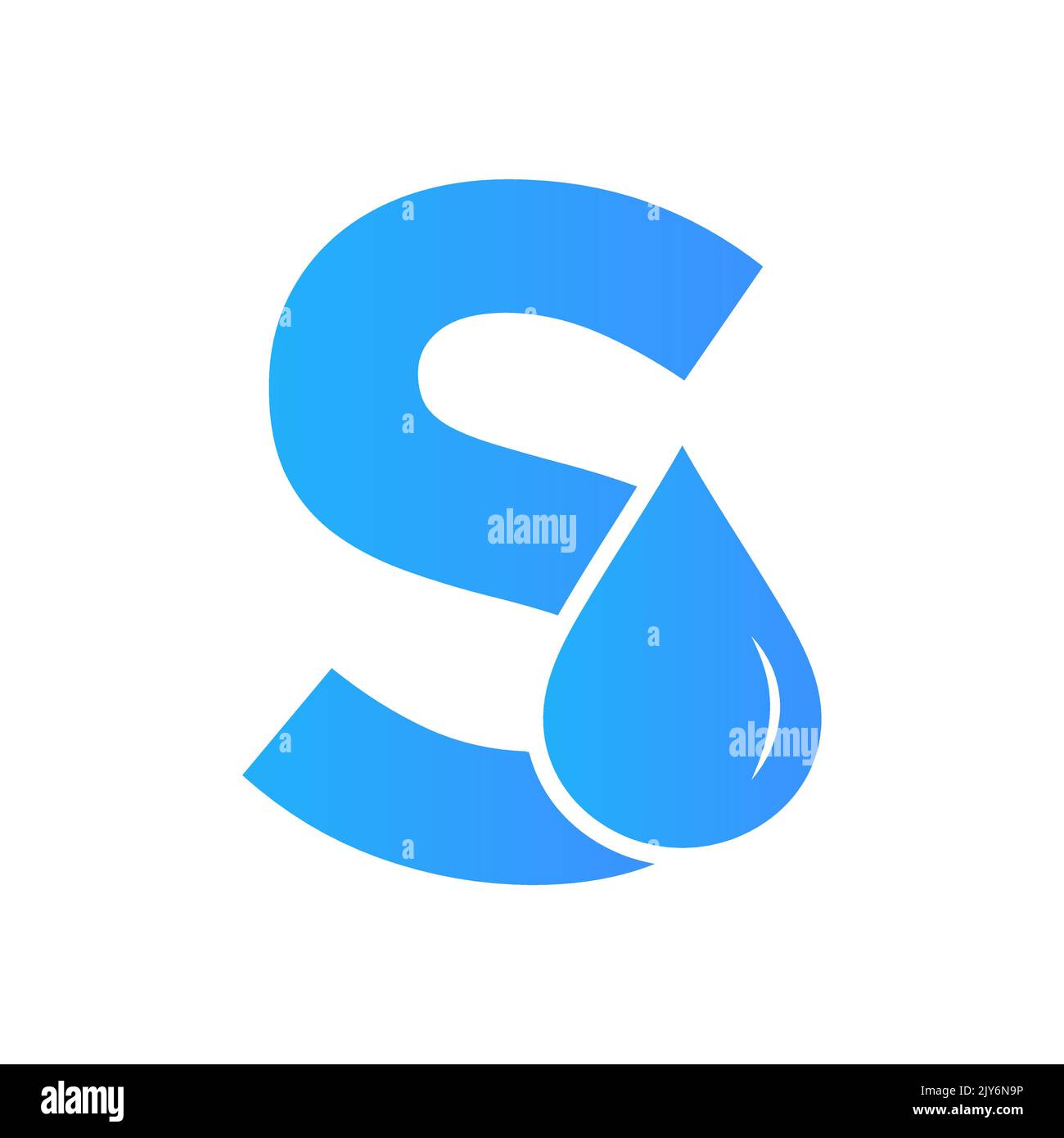 Buchstabe S Wasser Logo Element Vektor-Vorlage. Wassertropfen-Logo Stock Vektor
