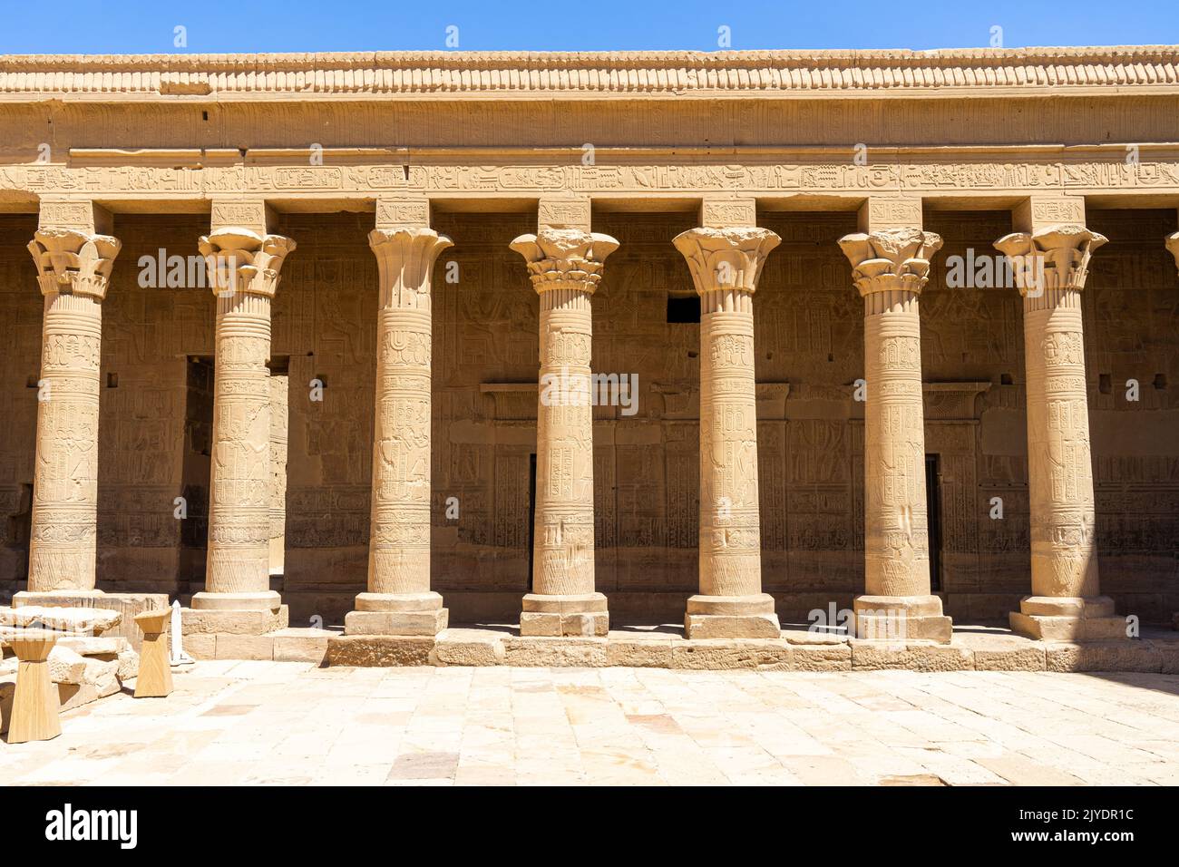 Philae-Tempel, ein altägyptischer Tempel im Assuan-Staudamm in Ägypten Stockfoto