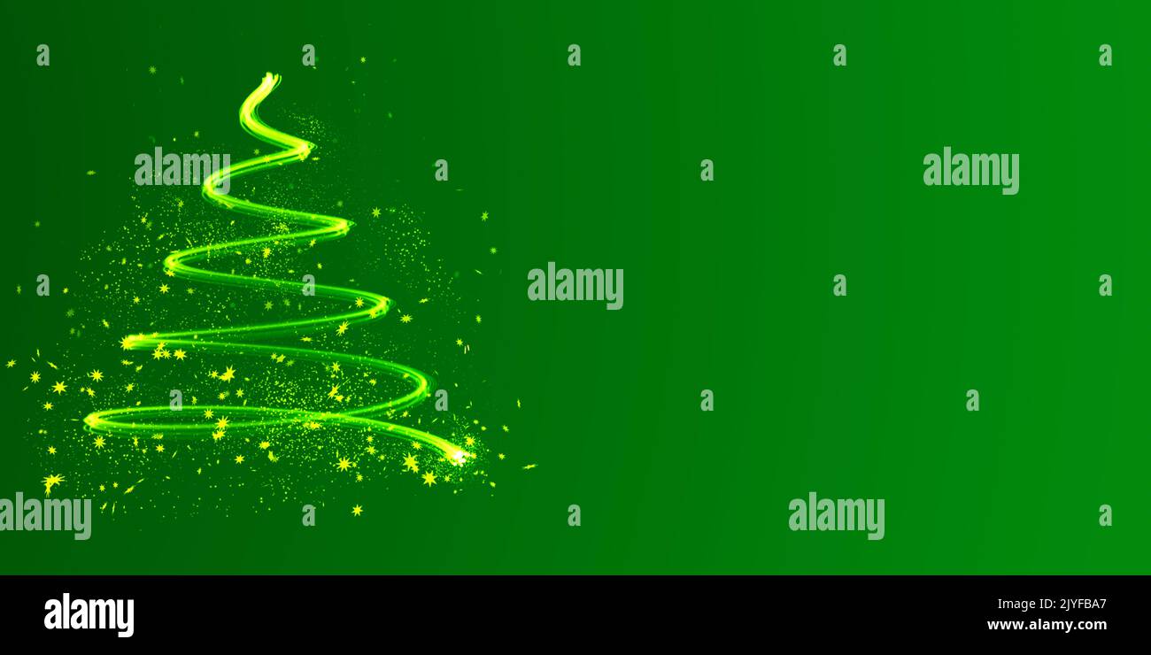 weihnachtsbaum Hintergrund stilisierte Teilchen weihnachtsbaum grün Hintergründe weihnachtsbaum Hintergrund mit Kopie Raum Stockfoto